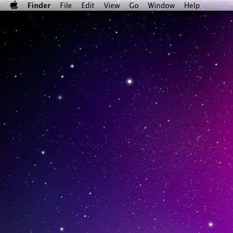 Do the following in Mac OS X:Click the desktop.