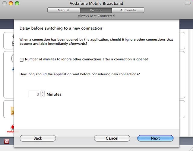 Click Number of minutes to ignore other connections after a connection is opened to turn the setting on or off.