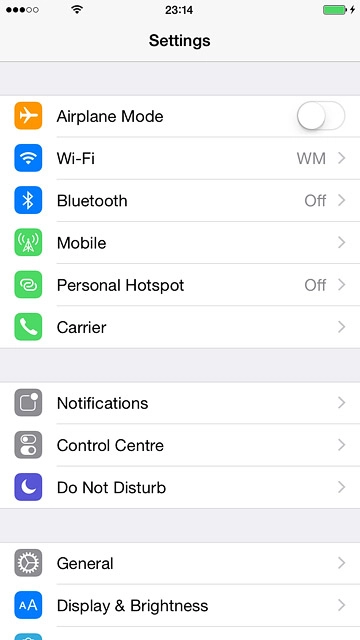Press Bluetooth.