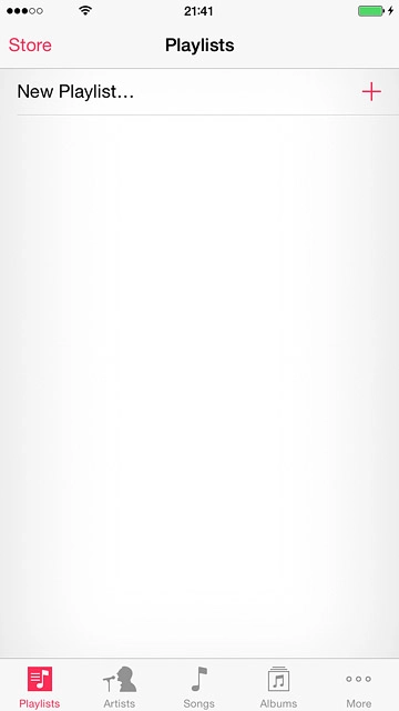 Press Playlists.