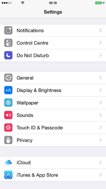 Press Touch ID & Passcode.