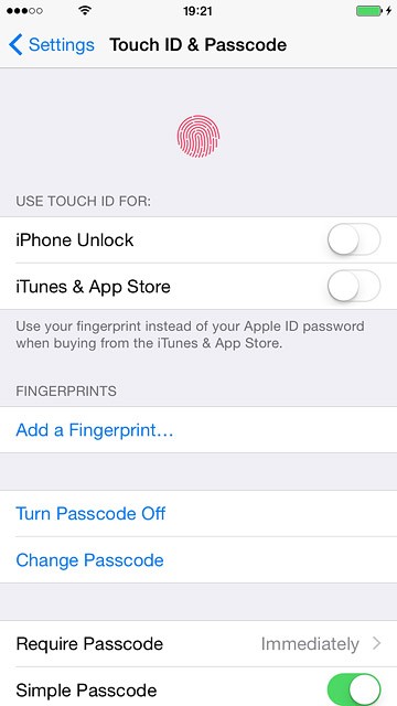 Press Turn Passcode Off.Key in your phone lock code.