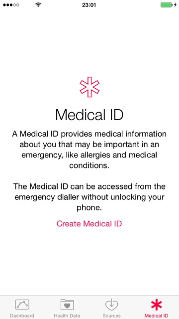Press Medical ID.