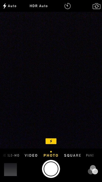 Press the flash icon.