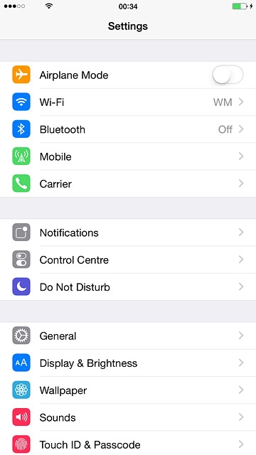 Press Mobile.