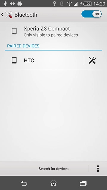 Press the home icon to return to the home screen.