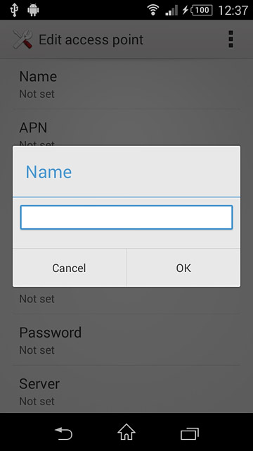 Key in Vodafone MMS and press OK.