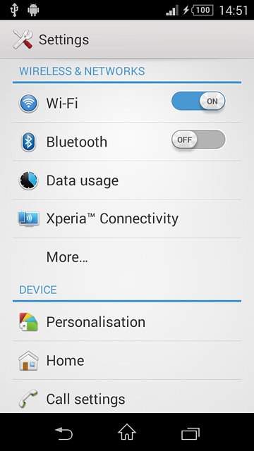 Press Bluetooth.