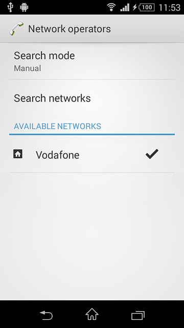 Press Search mode.