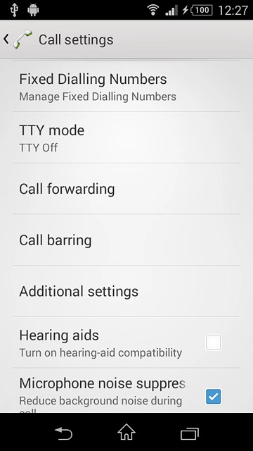 Press Fixed Dialling Numbers.