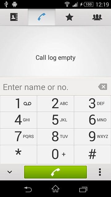 Press and hold 1 to call voicemail.