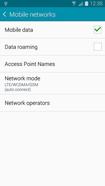 Press Network mode.