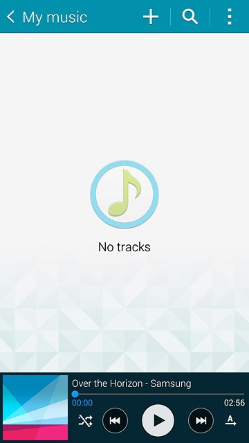 Press the add icon.