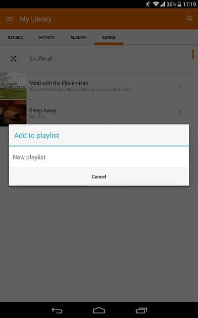 Press New playlist.Key in a name for the playlist.