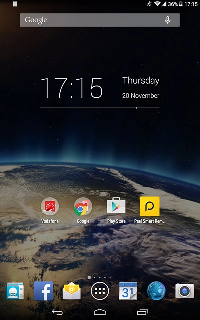 Press the camera icon.