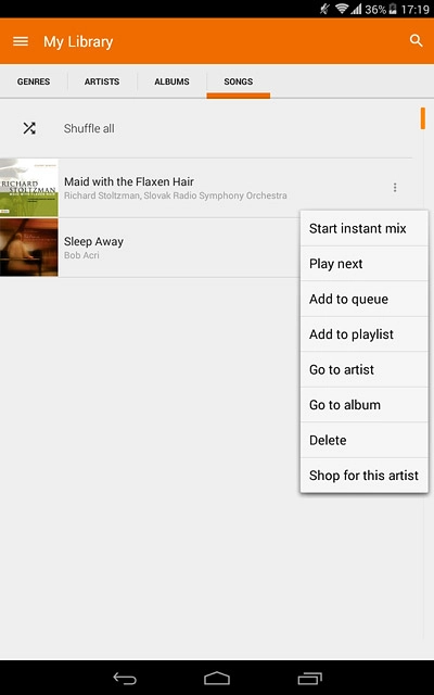 Press Add to playlist.