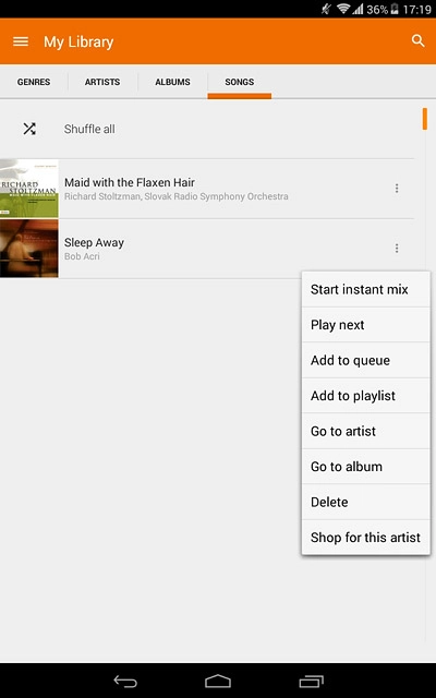 Press Add to playlist.