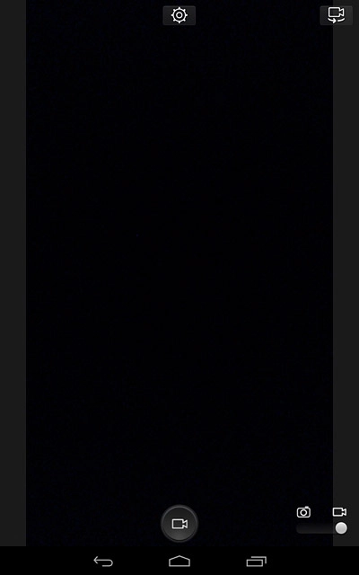 Press the video recorder icon to start recording.