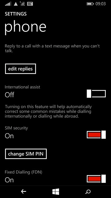 Press the home icon to return to the home screen.