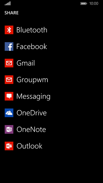 Press Bluetooth.Your phone now searches for devices and after a moment, a list of Bluetooth devices within range is displayed.