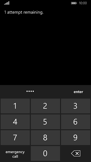 Key in your PIN2 and press enter.