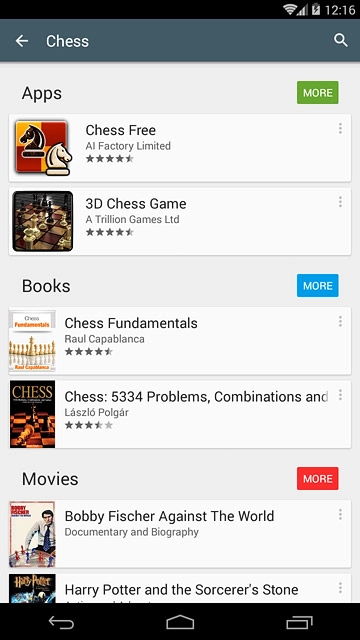 Press the required app.