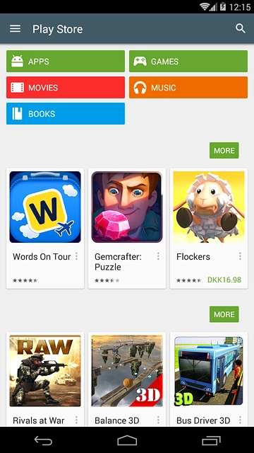 To search by name:Press the search icon.
