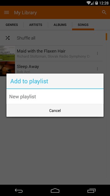 Press New playlist.