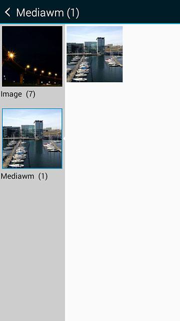 Go to the required folder.Press the required picture.