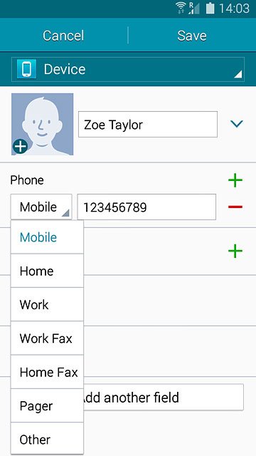 Press the required number type.