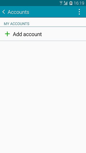 Press Add account.