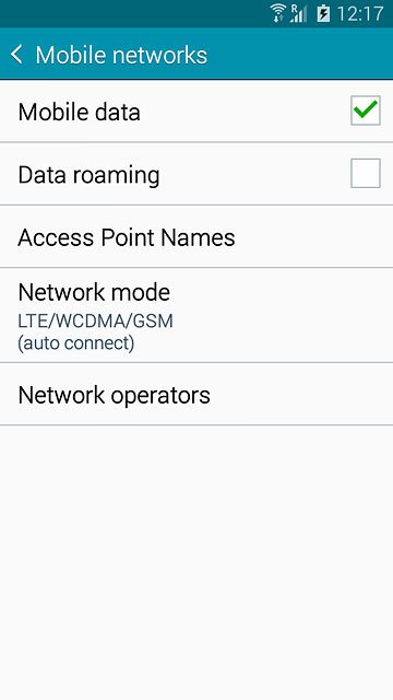 Press Network mode.