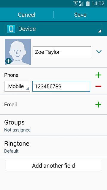Press the drop down list next to the phone number.