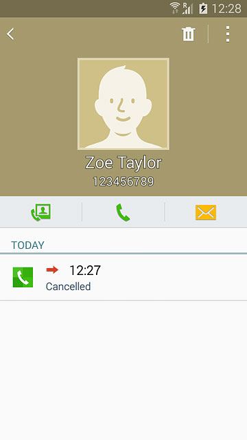 Press the call icon.