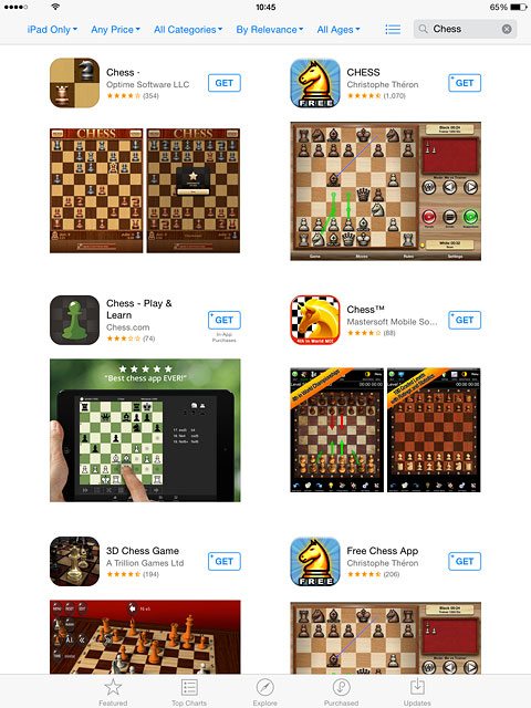 Press the required app.