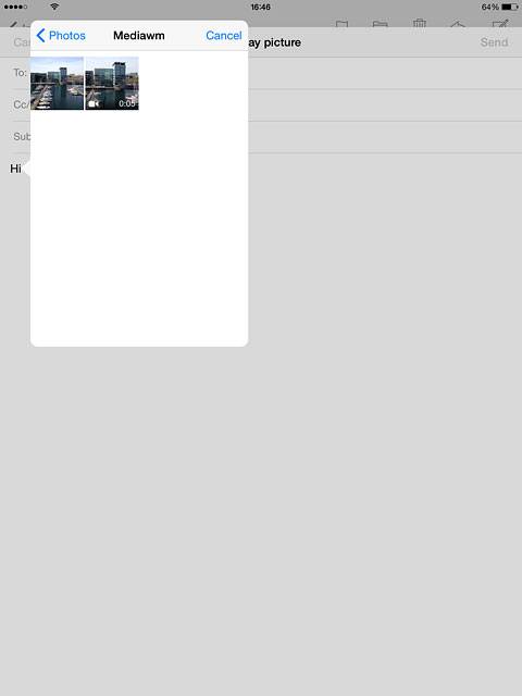 Go to the required folder.Press the required picture or the required video clip.