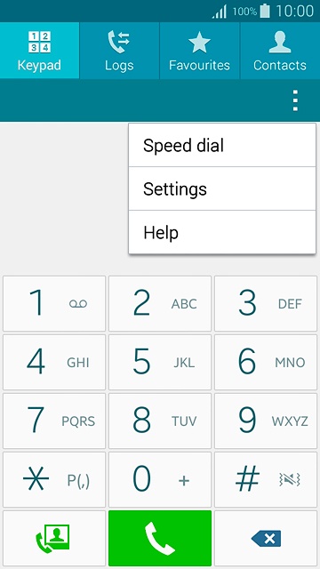 Press Settings.