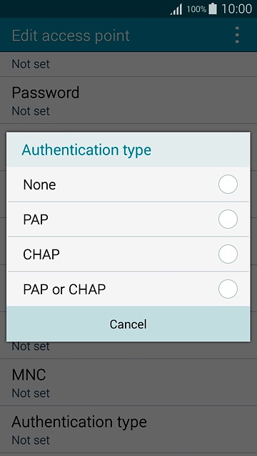 Press PAP.