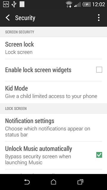 Press Screen lock.