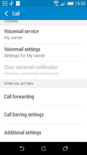 Press Additional settings.