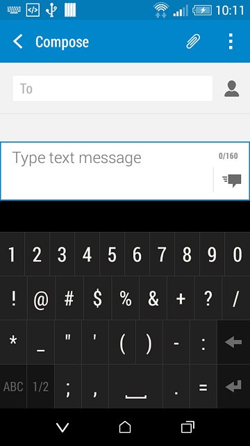 Press the required numbers or the required symbols.
