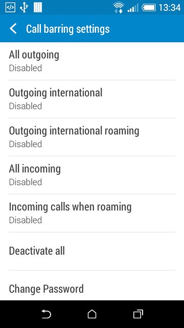 Outgoing international roaming