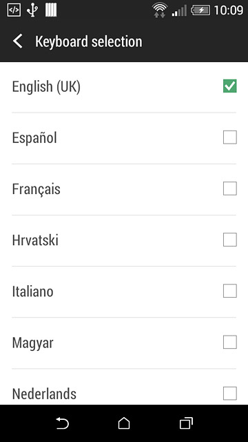 Press the required language until the display tells you that is has been added.
