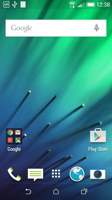 Press the menu icon.
