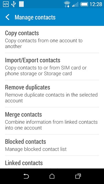 Press Import/Export contacts.