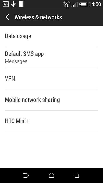 Press Mobile network sharing.