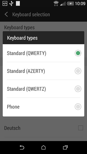 Press Standard (QWERTY).