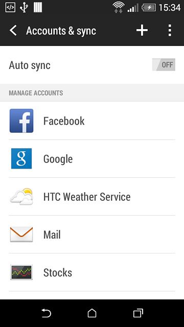Press the add account icon.