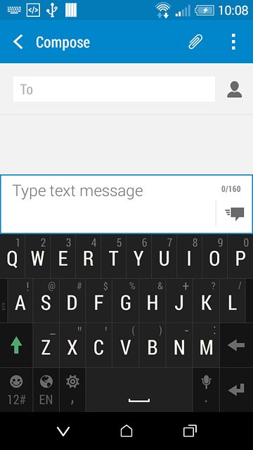 You can select a number of settings when keying in text.The following steps show you how to change writing language, turn on word suggestion and write text.The following steps require that you're writing text and that the keypad is visible.