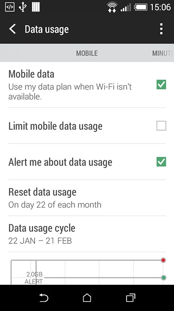 Press the home icon to return to the home screen.